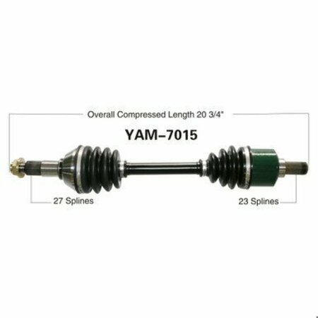 WIDE OPEN OE Replacement CV Axle for YAM REAR YFM550/YFM700 GRIZZ Fl YAM-7015